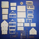 Vintage 1:144 Scale Tudor Kit Micro Miniature Dollhouse 1/12 Display. Fixed Price $34.99.