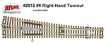 Atlas 2812 Z Scale Right Hand Turnout (switch) Manual Track Section *new. Fixed Price $24.99.