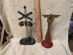 Vintage Train Crossing Signs 1 Lionel Electric & Other Is Marx Caution Sign.. Fixed Price $39.00.