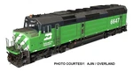 Scale Burlington Northern Azl 1852 Brass F45 Locomotive #6629 Nib. Fixed Price $1245.00.