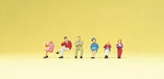 Z Scale Preiser # 88545 Six Seated Passenger Figures. Fixed Price $19.95.