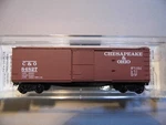 Micro-trains 39170 40' Dbl Sheath Wood Boxcar, C&o 84827 Nib. Fixed Price $12.99.