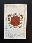 Antique Heraldic Bolton Coat Of Arms Crest Cypher Card. Fixed Price $27.26.