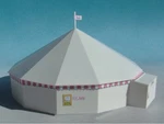 Luetke 63225 Scale Round Big Top Circus Tent Scenery Kit *new. Fixed Price $37.99.