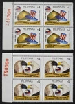 Philippine-american Friendship Day Stamp Plate B/4 Set Scott #2419 And #2420 Mnh. Fixed Price $25.95.