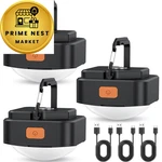 Rechargeable Camping Lights FLY2SKY 3PCS Black Tent Mini. Fixed Price $26.42.