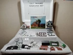 3) Scale Open Box Kibri Kit # 8188 & (2) Built Houses C277 ?. Fixed Price $26.00.