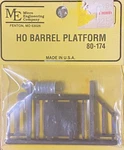 Micro Engineering 80-174 Ho Scale Barrel Platform Loading Dock Kit D,c. Fixed Price $14.95.