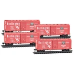 Micro-trains Mtl 98300240 Burlington Cb&q 40' Box Car Runner Pack. Fixed Price $109.95.