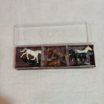 Vintage Merten Miniature Plastic Figures 6 Horses 2408 Germany. Fixed Price $19.00.