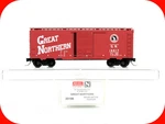 Scale ***great Northern*** Circus 40' Box Car, Gn 19617 --- Micro Trains 20186. Fixed Price $10.49.