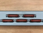 Marklin 82591 Z Scale Pennsylvania Coal Hopper Set With Kadee Couplers. Fixed Price $175.00.