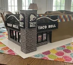 Customer Order O-scale Taco Bell Restaurant 3D Sign Plastic Decals. Fixed Price $13.99.