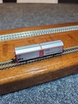 Marklin 8623 Sliding Walls Freight Car Red - Silver Z Scale. Fixed Price $24.49.