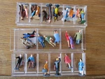 Lot Of Vintage Ho 1/87 Scale Painted Passengers Figures Train Layout. Fixed Price $14.95.