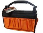 Torelli Tools 12.5 In Bag Collapsible 14 Exterior Pockets Steel Handle New. Fixed Price $15.00.