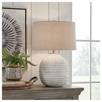 Signature Design By Ashley Jamon Ivory And Beige Ceramic Table Lamp - 18"W X. Fixed Price $154.49.