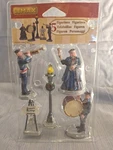 Lemax Christmas Band 2006 Village Set Of 5 Drum Trumpet Bell Lamp #62323 Retired. Fixed Price $10.00.