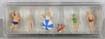 Authentic Preiser Ho Scale Factory-painted Figures #10283 "family At Beach". Fixed Price $16.00.