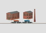 Z Marklin 89796 The Plant - Buildings & Flatcars W/trucks Set Scale Gauge. Fixed Price $299.95.