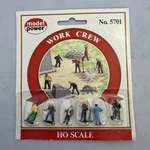 Model Power Ho 1/87 Scale #5701 Work Crew 6 Figures Nip. Fixed Price $9.99.