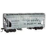 Micro Trains Scale Denver & Rio Grande Weathered Acf 2-BAY Covered Hopper. Fixed Price $49.95.