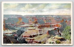 Fred Harvey Pima Point Grand Canyon Arizona Postcard H-1316. Fixed Price $9.95.