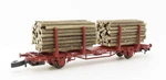 Metal Fr/ab Z-scale Nsb Stake Car Norwegian Railroad By H. Freudenreich. Fixed Price $169.00.