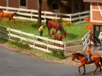 Faller 180416 Ho Scale Paddock Fence -- Kit 52-13/16" 134.1CM Total (white). Fixed Price $13.99.