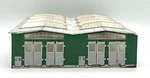 Marklin Scale Four Bay Motorized Doors Modern Engine Shed Fully Assembled. Fixed Price $140.00.