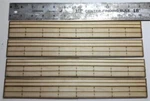 Scale 3-RAIL Straight Track Railroad Plank Floor, Laser Engraved Wood (24 In).. Fixed Price $44.00.