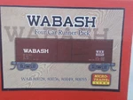 Micro Trains Wabash 50' Box Car Four Runner Pack Scale. Fixed Price $100.00.