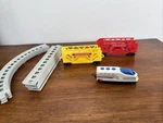 Galoob Micro Express Train Set Tracks Cars Lights But Not Runs. Fixed Price $24.99.