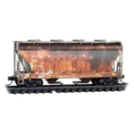 Southern Railroad 2-BAY Covered Hopper Weatherned Micro-trains #09246530 Scale. Fixed Price $39.25.
