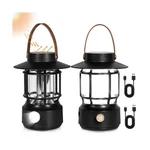 2 Pack Led Camping Lantern, 1000LM, Solar Rechargeable Lights. Fixed Price $24.99.