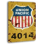 Bayabu Union Pacific Railway Logo Train Railroad Rustic 8 X 12 Inches, Retro. Fixed Price $22.99.