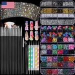 Fandamei Nail Art Brushes Kit 15 Pcs Dotting. Fixed Price $12.22.