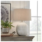 Signature Design By Ashley Jamon Ivory And Beige Ceramic Table Lamp - 18"W X.... Fixed Price $176.14.