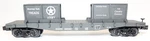 Weaver 12052 Us Army Flat Car W/crate Load W/metal Trucks O-gauge. Fixed Price $57.95.