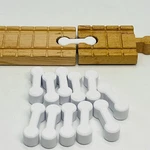 Wooden Train Track Dog Bone Connectors White Compatible With Thomas Ikea Brio 12. Fixed Price $5.99.