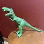 2011 Tyrannosaurus Rex Green Soft Rubber Figure 2112A Toys Dinosaur. Fixed Price $14.99.
