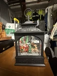 Raz Imports Holiday Water Lantern 11" Santa In Sleigh Lighted Christmas Rudolph. Fixed Price $39.99.