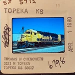 Santa Fe Sf 5712 Diesel Locomotive Train Topeka Ks 1990 Original 35MM Slide. Fixed Price $7.99.