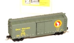 14135-2 Mtl Z-scale 40' Standard Box Car W/ Single Doors Great Northern. Fixed Price $32.95.
