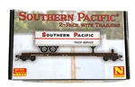 Scale Micro Trains 983 02 279 Southern Pacific Flat Car W/trailer 2-PACK #1. Fixed Price $94.95.