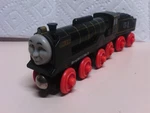 Thomas And Friends Wooden Railway Engine Hiro With Tender 2011 Tomy. Fixed Price $35.00.