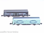 82152 Marklin Z-scale Db German Sliding Wall Box Freight Car Set Type Hbis 299. Fixed Price $41.24.