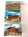 Lot Of 3 Kibri Ho Scale German Style Kits #8001 #8002 #8007 - New. Fixed Price $38.00.