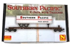 Scale Micro Trains 983 02 280 Southern Pacific Flat Car W/trailer 2-PACK #2. Fixed Price $94.95.
