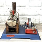 Vintage Wilesco Mini Steam Engine Toy Made Germany Untested. Fixed Price $85.00.